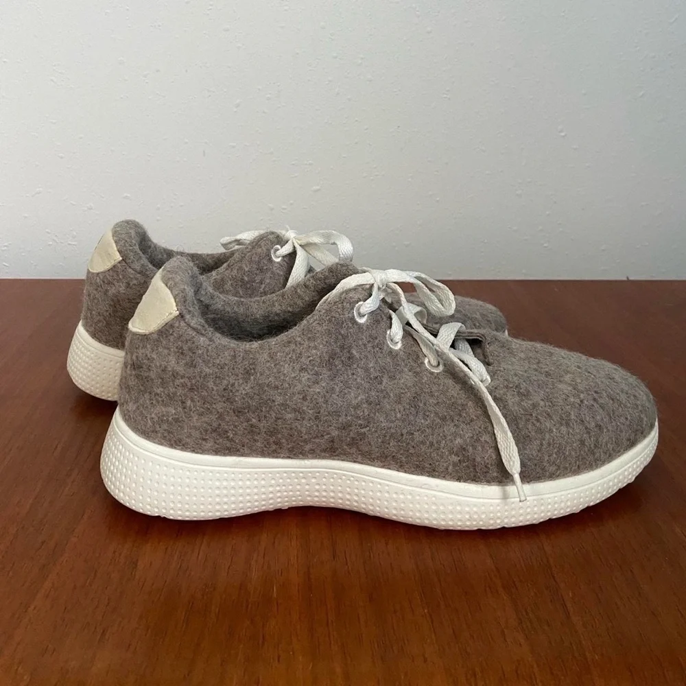 Egos Copenhagen Grey Wool Sneakers Shoes